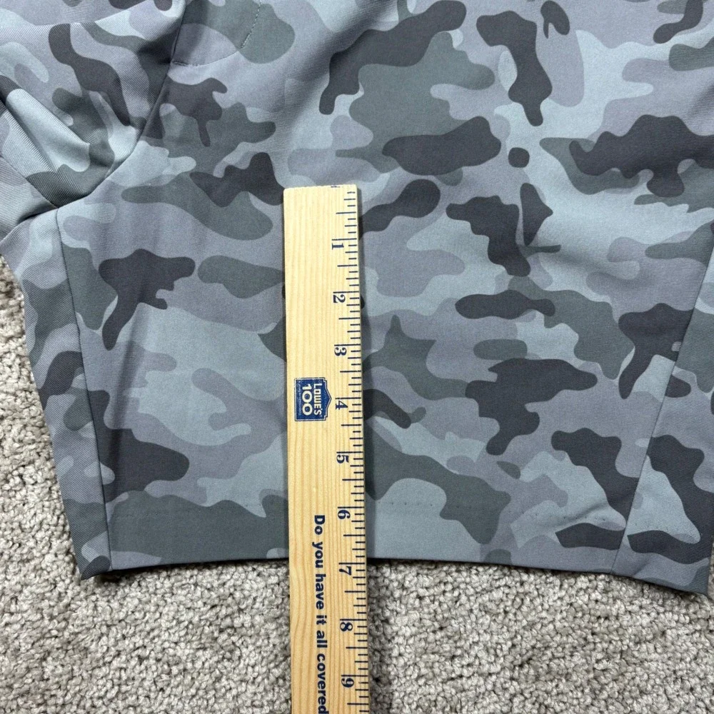 G/FORE Mens Camo Golf Shorts Gray Performance Tech Tab Side Adjusters Size 38